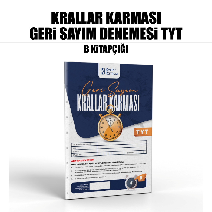 GERİ SAYIM KRALLAR KARMASI TYT DNM KLB 4-B - 26